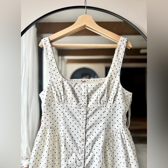 FREE PEOPLE | NEW Astrid polka dot mini dress | size large - Picture 5 of 7
